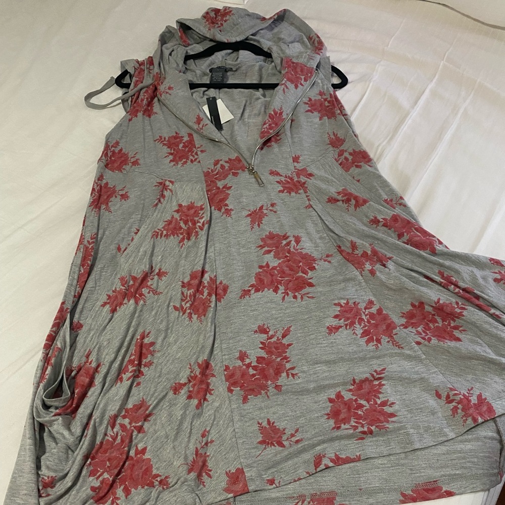Size large, Chelsea & Theodore jersey dress with hood, NWT